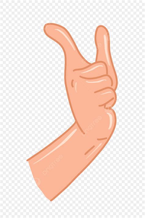 Index Finger PNG Image, Cartoon Index Finger Pointing Gesture, Index