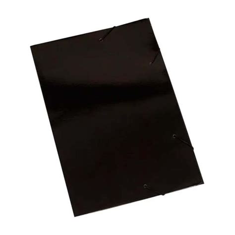 Pasta De Papelão Com Elástico - Pasta de Papelão plastificado com Elástico Preto Polycart ...