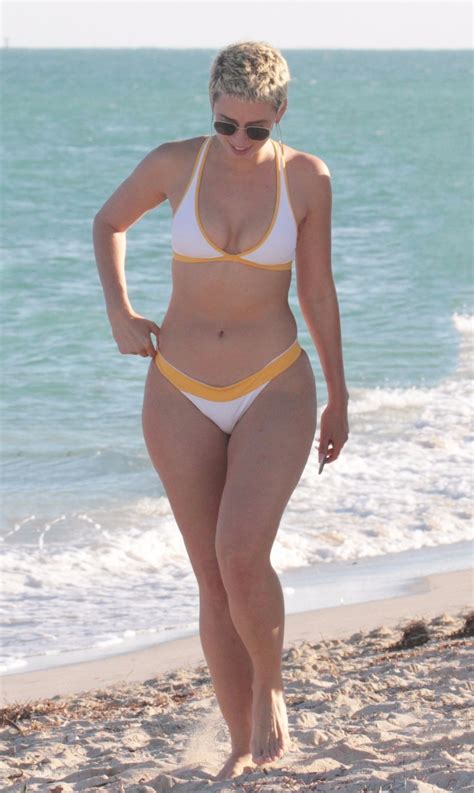 JULIEANNA YESJULZ GODDARD in Bikini on the Beach in Miami 11/26/2017