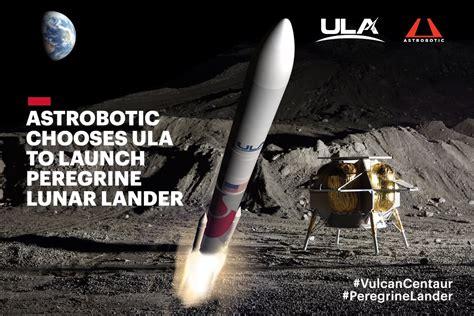 Astrobotic Selects ULA Vulcan Centaur Rocket to Launch its 1