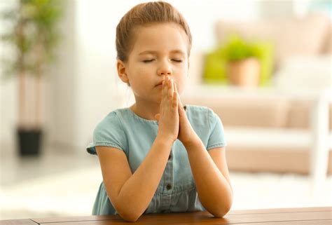 Little Girls Praying Hands