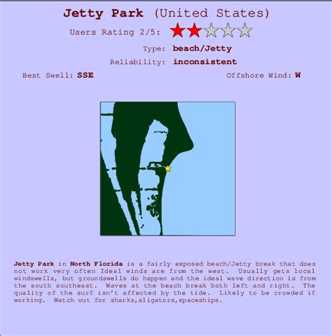 Jetty Park Surf Forecast and Surf Reports (Florida - North, USA)