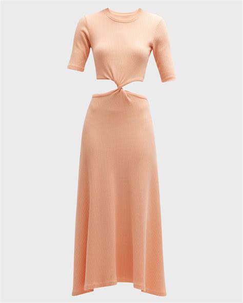 Citizens of Humanity Nicola Twist Cut-Out Knit Maxi Dress | Neiman Marcus