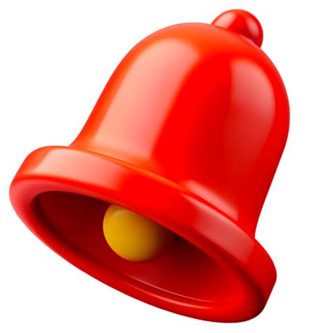 red bell   transparent background  png