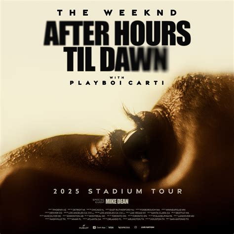 The Weeknd announces stadium tour with Playboi Carti & Mike Dean