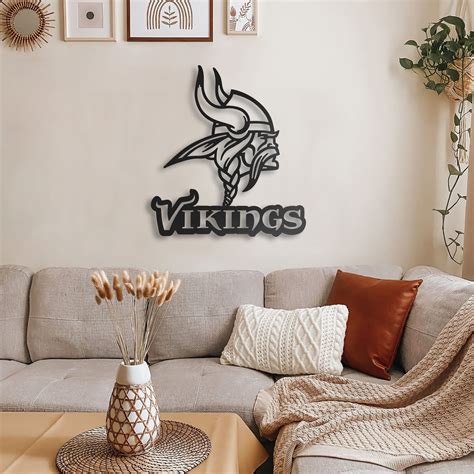 Minnesota Vikings Metal Wall Art, Unique Minnesota Vikings Wall Decor ...