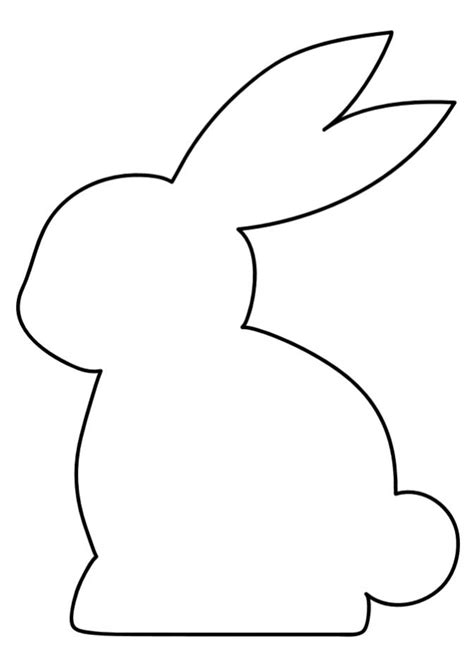 printable bunny rabbit template plan  year easily