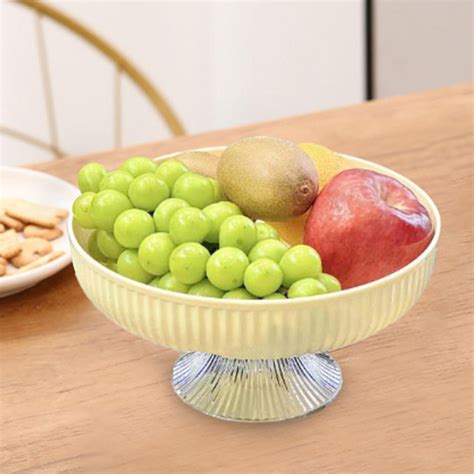 CUTICATE Footed Fruit Bowl Pedestal Bowl Dessert Bowl Elegant with Base