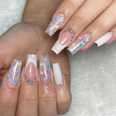 Unhas Encapsuladas Francesinha Com Glitter - Unhas encapsuladas com francesinha: 40 ideias + tutoriais incríveis