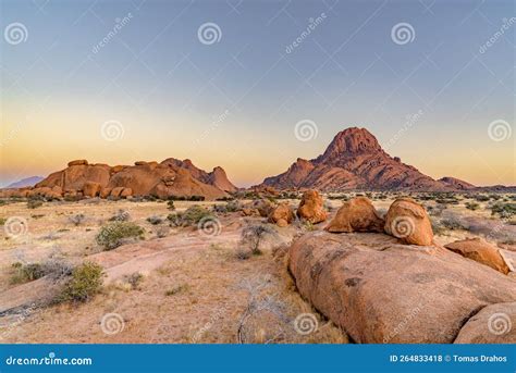 spitzkoppe sunrise namibia africa stock photo image  attraction