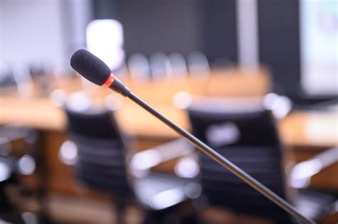Premium Photo | Microphone at office