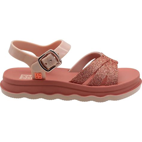 Sandália Infantil Menina Zaxy - Sandália Infantil Zaxy Power Glitter Fivela Menina Rosa