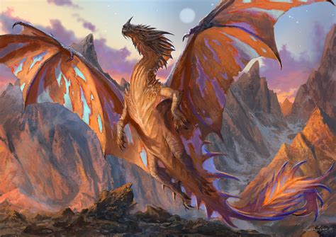 dragon dragons fantasy art rainbow dragon fantasy art print