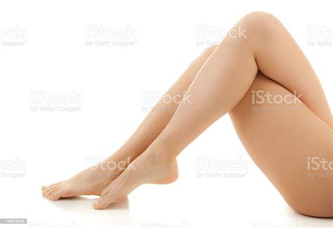 Beautiful Legs Isolated On A White Background Stock Photo - Download ...