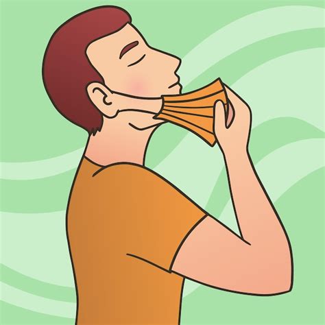 Premium Vector | Man taking off face mask