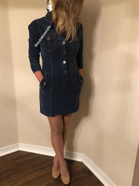 Tight denim and sheer nude hose make a great combination | Scrolller