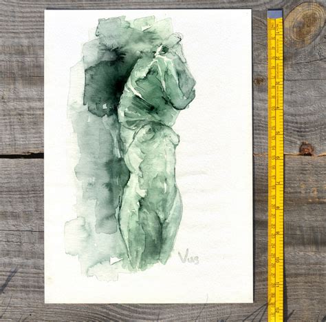Small Original Nude Sketch Line Figure Abstract Nude Girl - Etsy