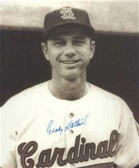 grady hatton autographed  photo st louis cardinals