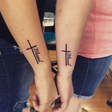 Cross With Bible Verse Tattoo