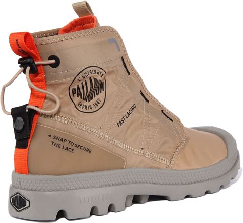 palladium travel lite mens fast lacing lightweight boots  beige uk