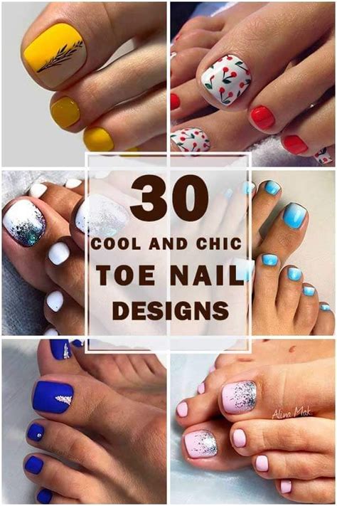 30 Love-At-First-Sight Toe Nail Designs To Copy | Nagels