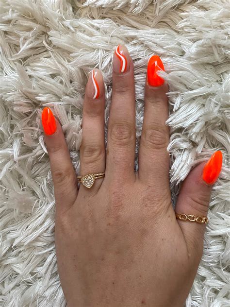 bright orange nail color 7