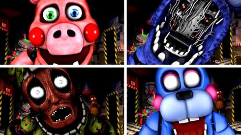 Ultimate Custom Night Jumpscares #4 (FNAF Jumpscare Animations) - YouTube