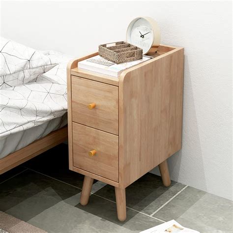 modern bedside table design  drawers  smart bedroom storage