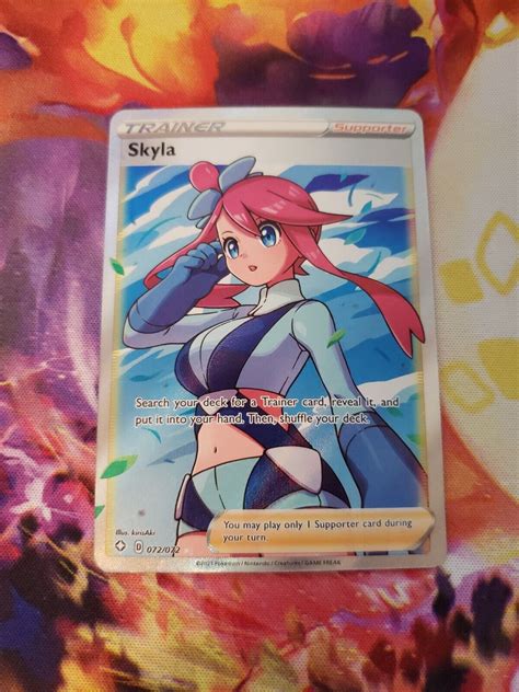 Skyla Full Art NM 072/072 Ultra Rare Shining Fates Pokemon TCG | eBay