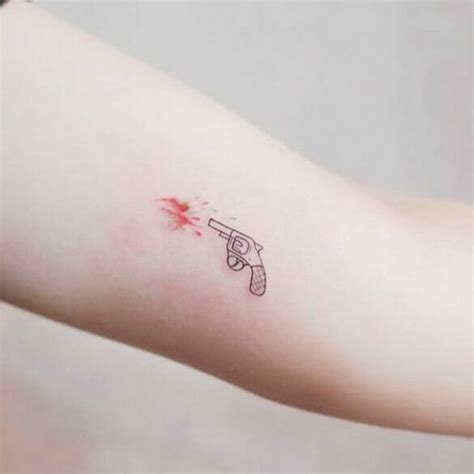 101 Simple Small Gun Tattoo Designs That Will Blow Your Mind!