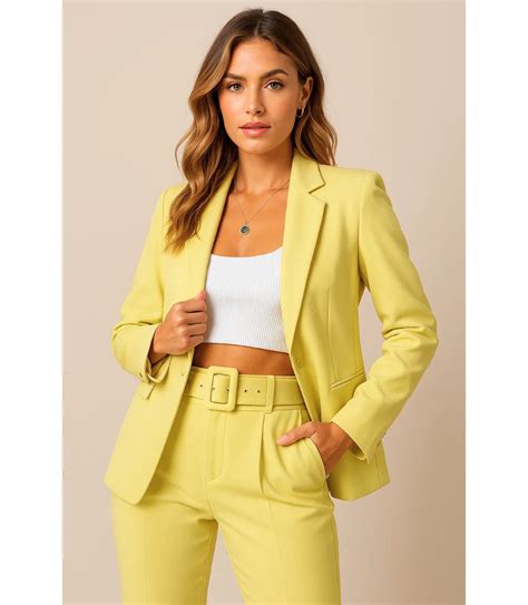 Conjunto Calça E Blazer Alfaiataria Feminino Zara - Conjunto Feminino Alfaiataria Blazer e Calça Elegante - Anellimn