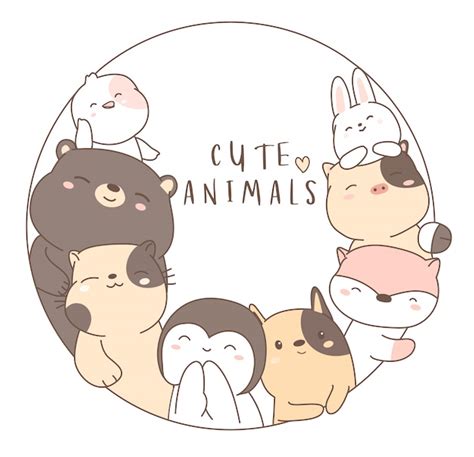 Premium Vector | Cute baby animal cartoon hand drawn style
