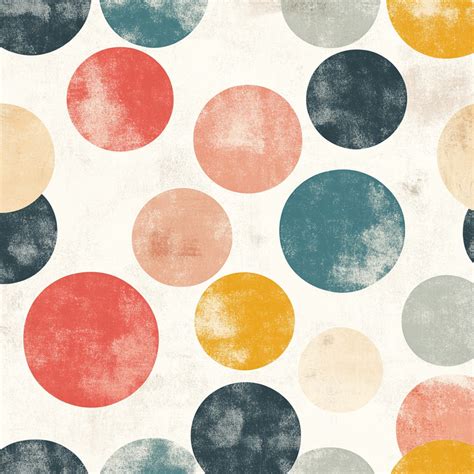 mid century retro circles art print  stock photo public domain