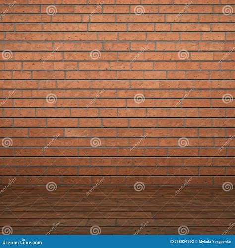 Brick Wall Texture, Room Interior Stock Illustration - Illustration of