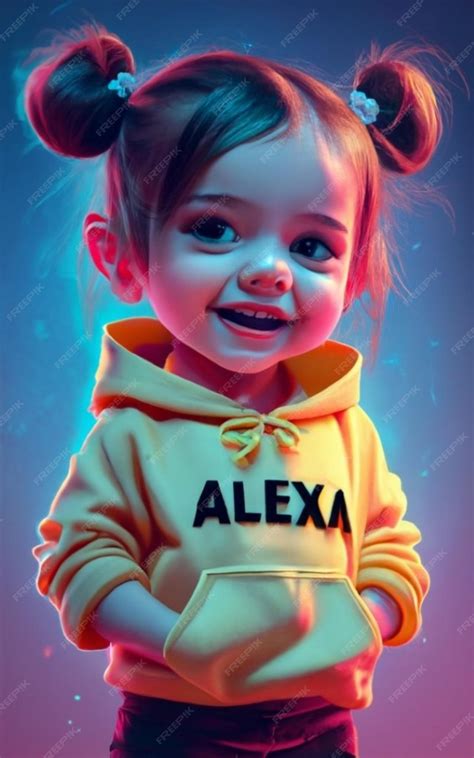 Premium AI Image | Baby Alexa alexa as a girl AI Generated