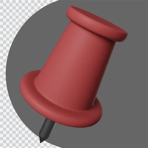 Premium PSD | 3d push pin