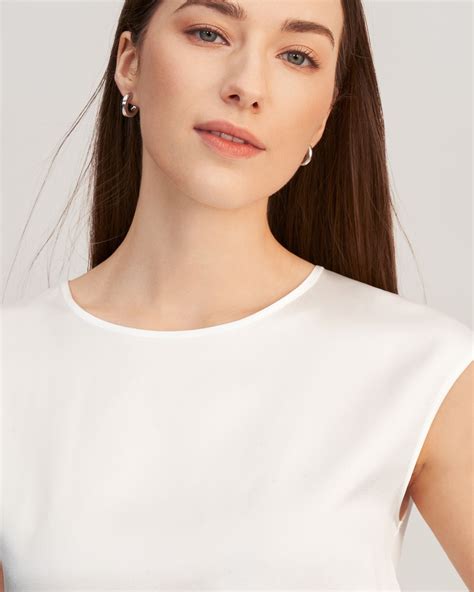 Lilysilk Basic Cap Sleeves Silk T Shirt For Women UK