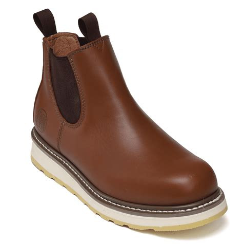 Handpoint Chelsea Work Boots For Men 6 inch Soft Toe Waterproof Work ...
