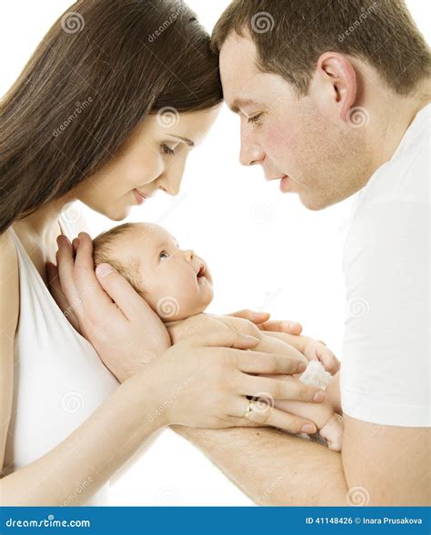 Newborn Baby And Father