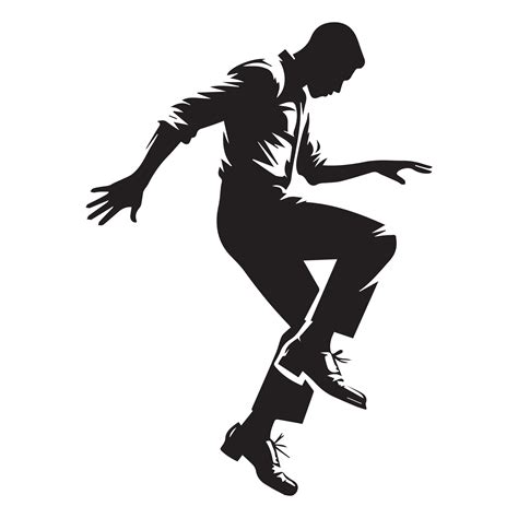 Male Stomp Dance Illustration in black and white 43343952 Vector Art at