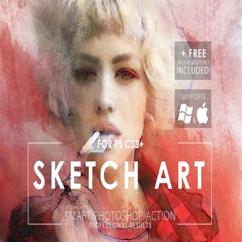 Sketch Art Photoshop Action – MasterBundles