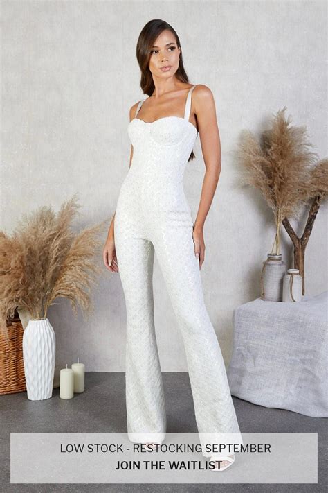Hailey White Jumpsuit | Jumpsuit, White jumpsuit, Beautiful jumpsuits