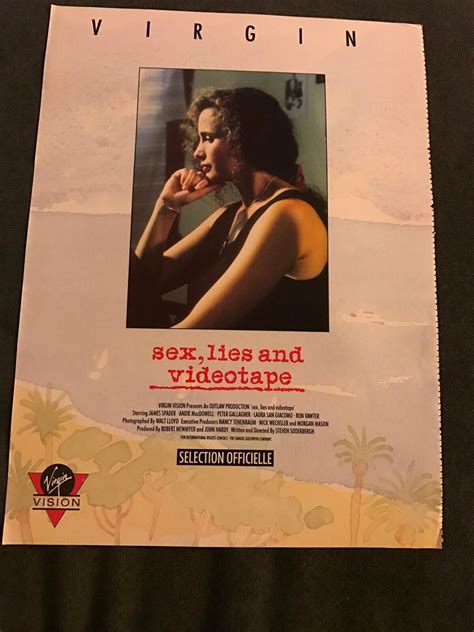 1989 VINTAGE 9X13 MOVIE PROMO PRINT Ad SEX,LIES AND VIDEOTAPE ANDIE