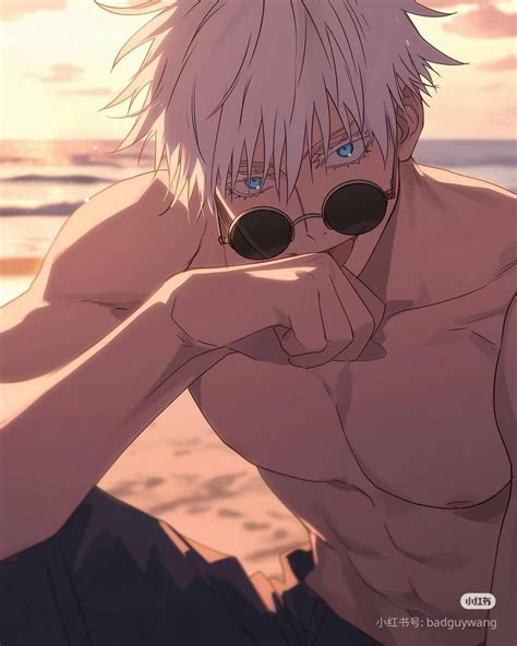 gojo satoru hot abs fan art