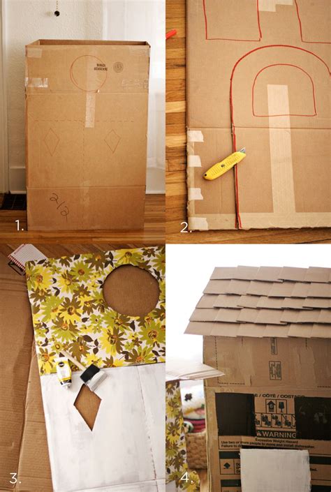 DIY Cardboard Playhouses - A Beautiful Mess