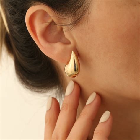 teardrop hoop earrings teardrop earrings  women dangle  gold