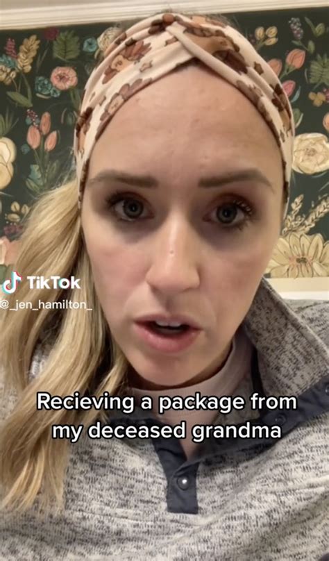 I received a package from my granny — but she's dead
