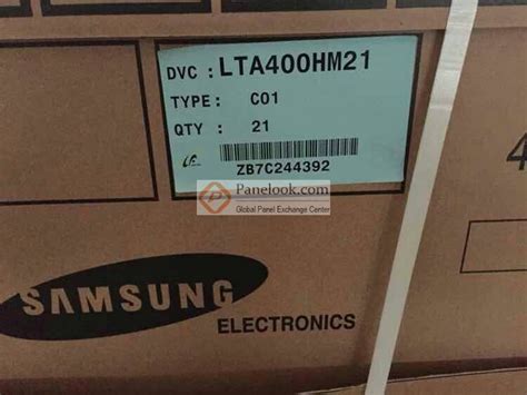 Samsung LTA400HM21 Overview - Panelook.com