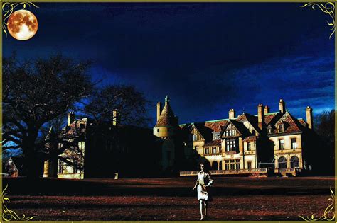 Collinwood Mansion and Victoria Winters by Moonlight | Mansions