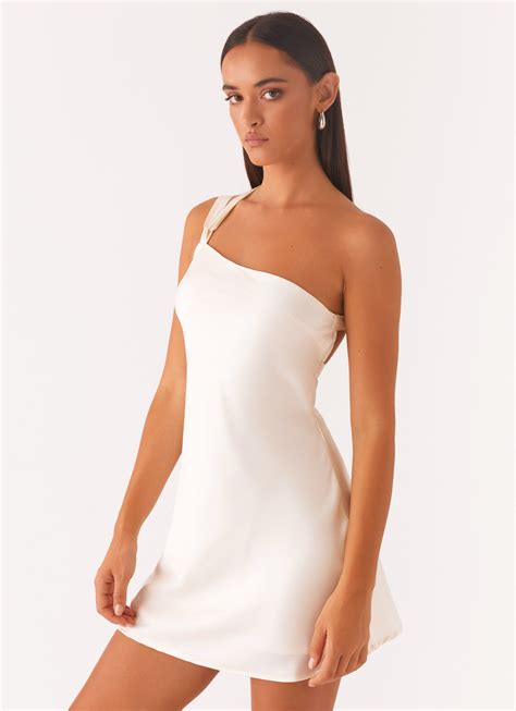Lights Out Mini Dress - Pearl – Peppermayo US